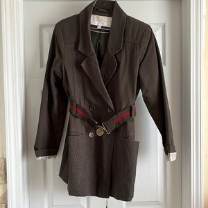 Jessica Simpson Military-Style Trench Coat